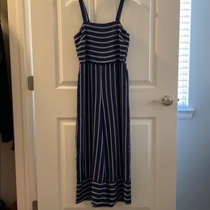 Navy blue and white striped jumper! Size small